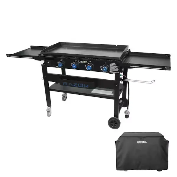 Razor 37-inch 4-burner propane griddle with cover for $200