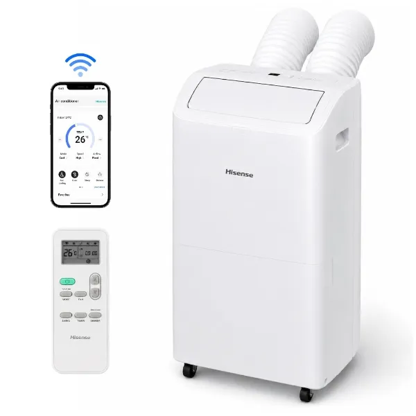 Refurbished Hisense 8,000 BTU DOE smart portable air conditioner for $200