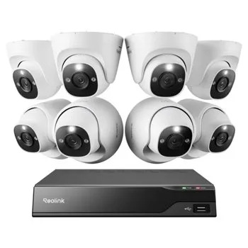Reolink 12 Channel 4K PoE + Wi-Fi NVR Security System 4TB, 8 Wired Dome Cameras for $599.99