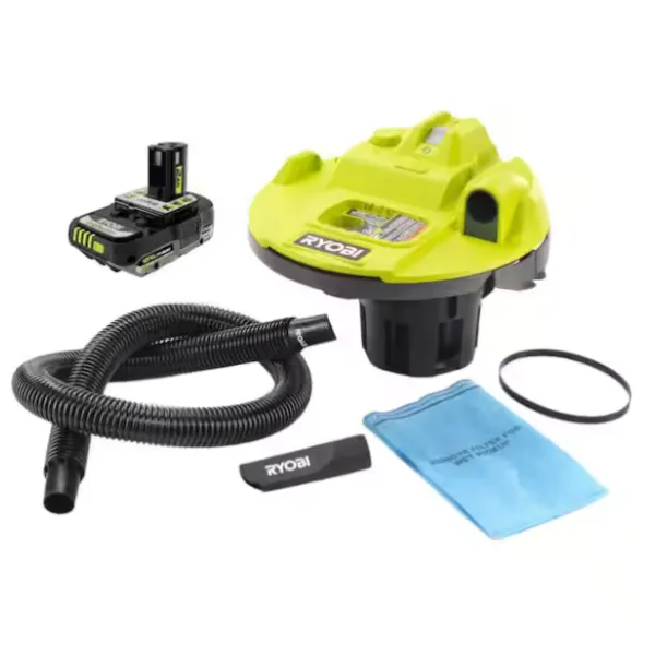 Ryobi ONE+ 18V cordless 5-gallon bucket-top wet/dry vacuum with 2battery for $75
