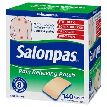 Salonpas Pain Relieving Patch, 140 Patches for $17.99