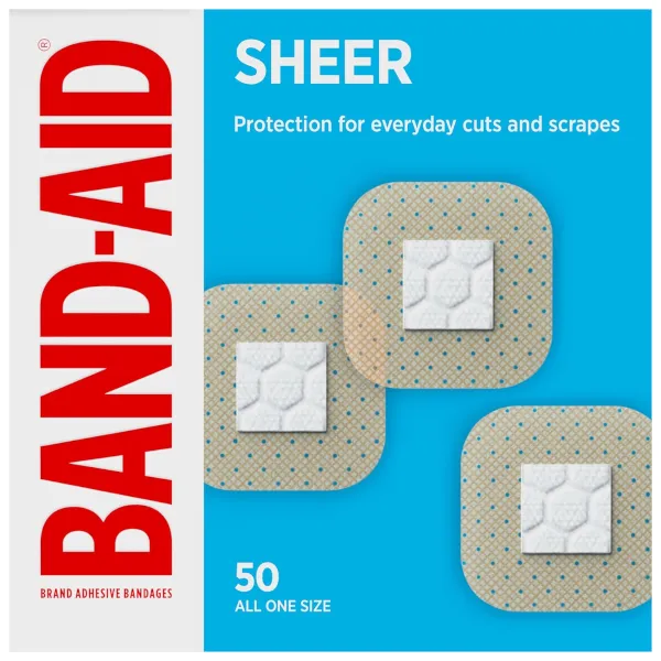 Select accounts: 50-count Band-Aid Brand sheer spot square adhesive bandages for $2