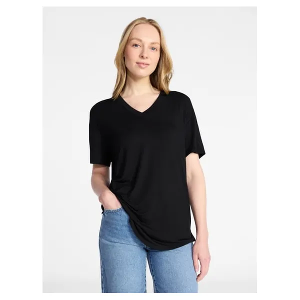 Select locations: Time and Tru women’s V-neck tunic tee for $2