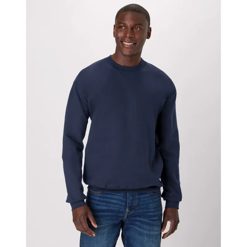 Select sizes: Hanes men’s heavyweight fleece crewneck sweatshirt for $7