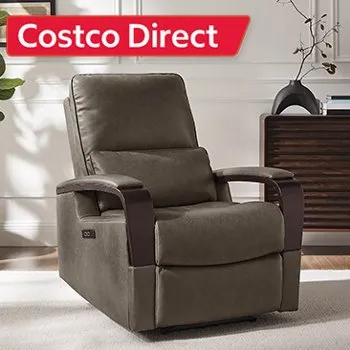Shayne Leather Power Recliner with Power Headrest for $499.99