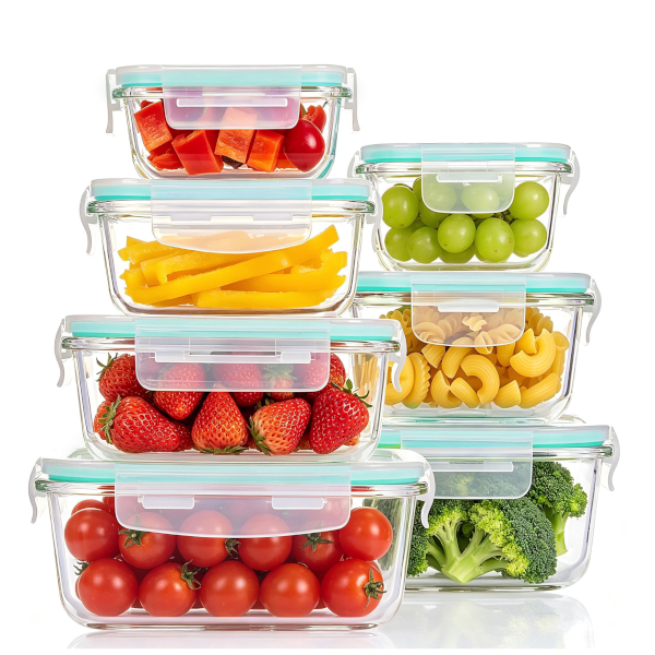 Sindcom 7-piece glass food storage set for $21