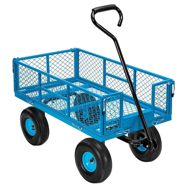 Specstar mesh steel garden cart 880 lb. capacity with removable sides for $81