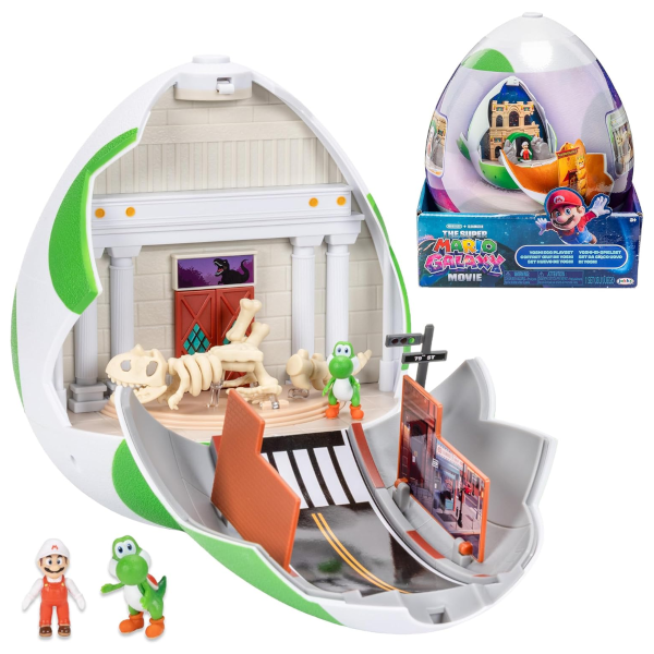 The Super Mario Galaxy Movie 9&#8243; Yoshi Egg playset for $16