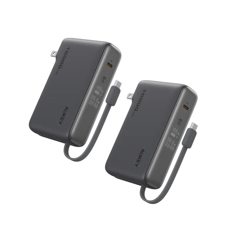 Today only: 2-pack Aukey MixFlex Sling 30W PD 10,000mAh power banks for $30 shipped