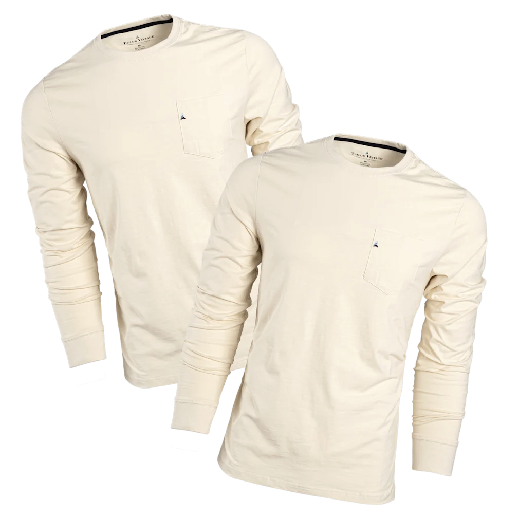 Today only: 2-pack Tailor Vintage long sleeve pocket tees for $18 shipped