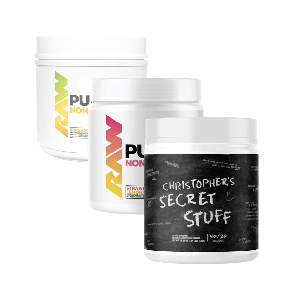 Today only: 3-pack RAW Nutrition pre-workout powder for $30 shipped
