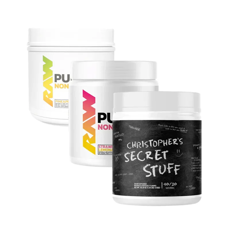 Today only: 3-pack RAW Nutrition pre-workout powder for $30 shipped