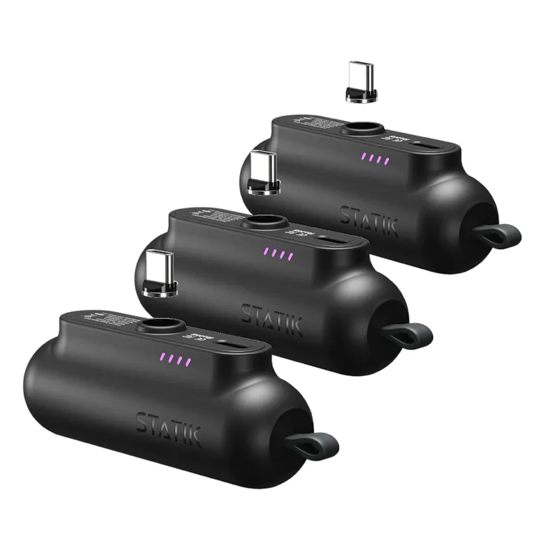 Today only: 3-pack Statik Snap-N-Charge mini power banks for $25 shipped