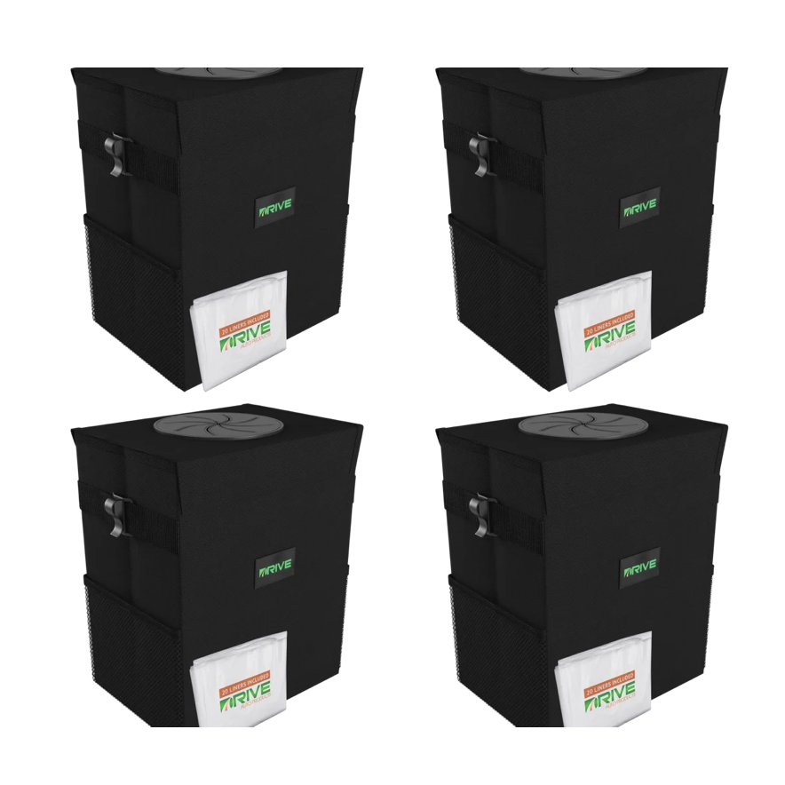 Today only: 4-pack Drive auto-collapsible car trash cans + 80 bags for $12 shipped