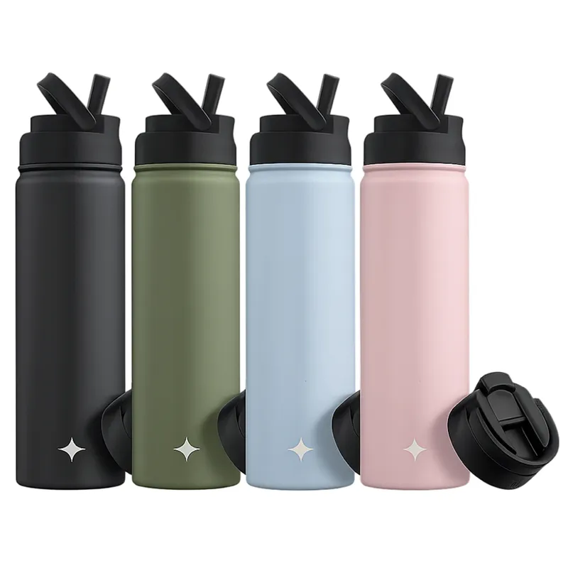 Today only: 4-pack JoyJolt 22-oz vacuum-insulated tumblers with straw & flip lids for $25 shipped