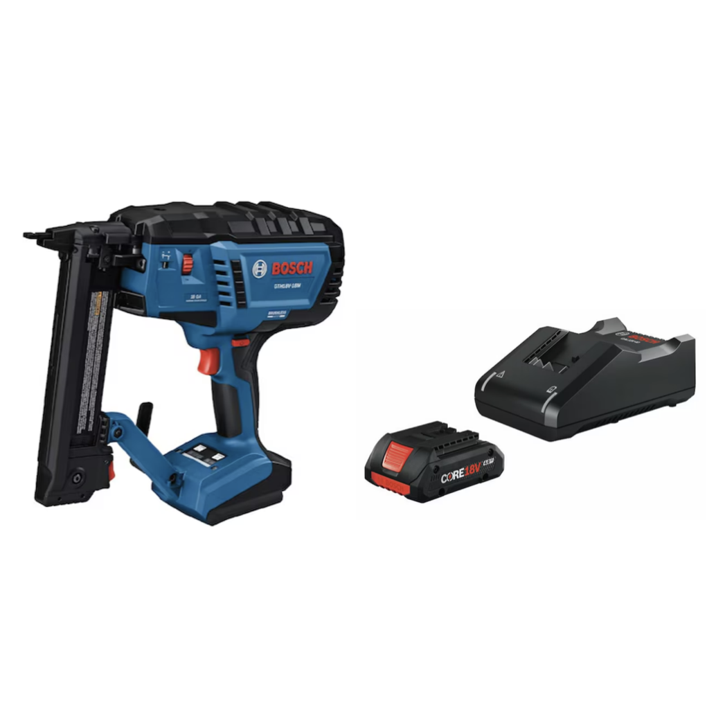 Today only: Buy a Bosch finish nailer on sale and receive a FREE battery kit!