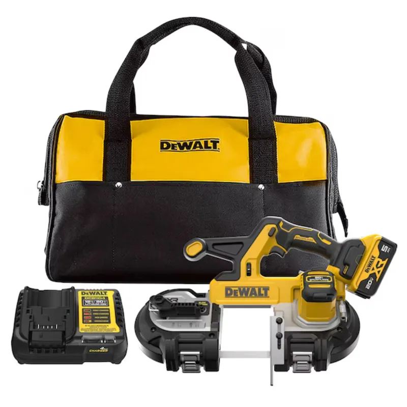 Today only: Dewalt 20-volt portable band saw kit for $349