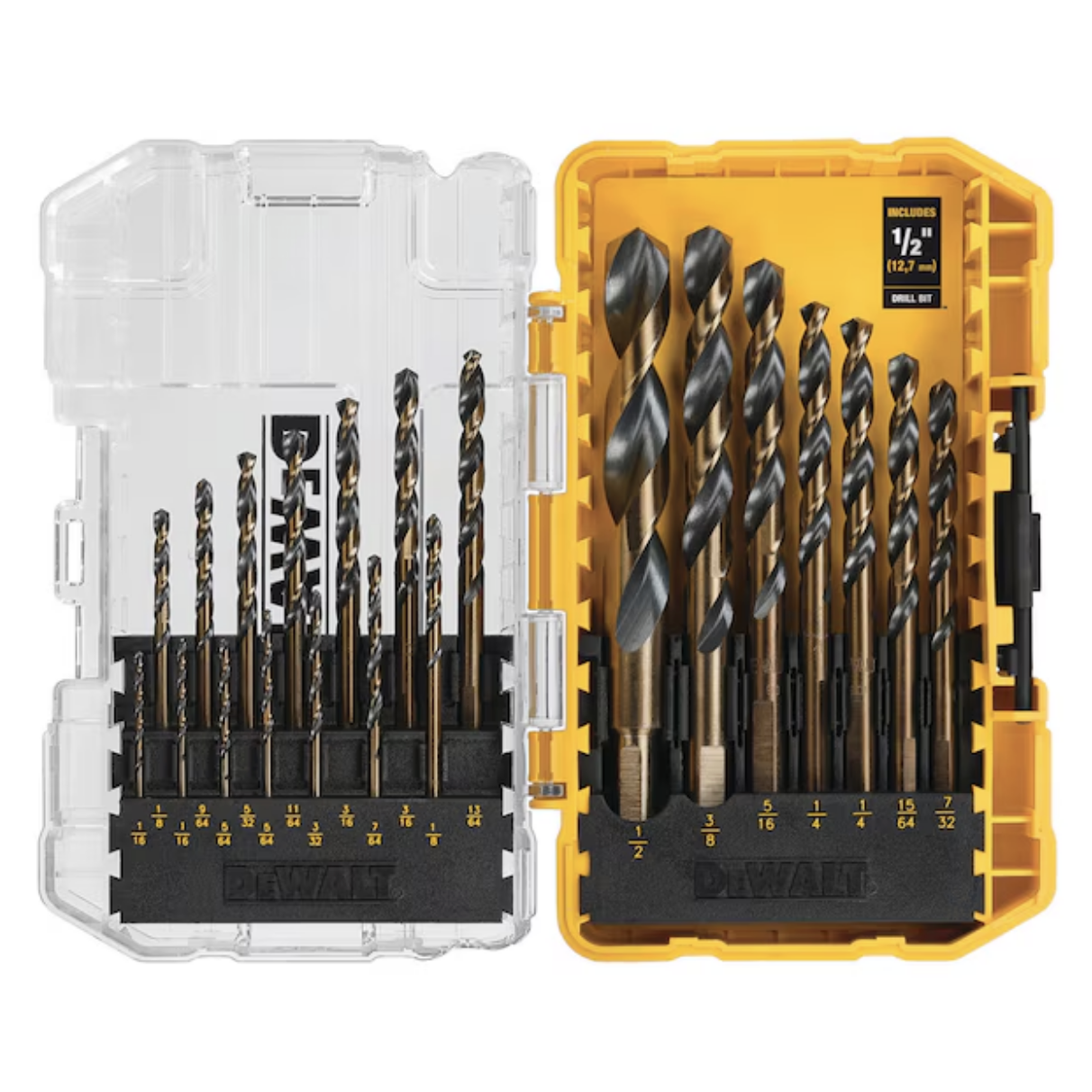 Today only: Dewalt 21-piece jobber length twist drill bit set for $18