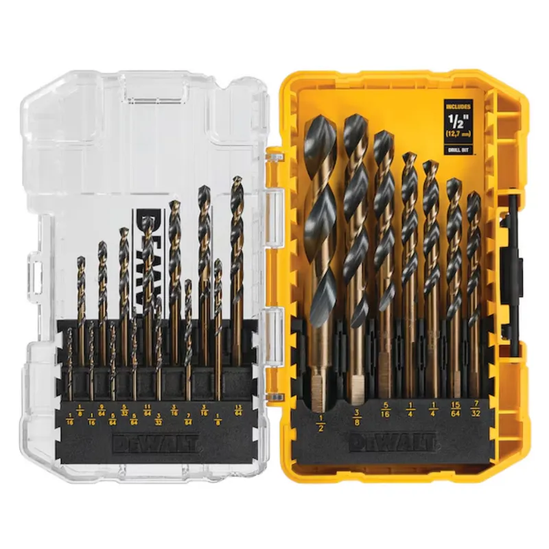 Today only: Dewalt 21-piece jobber length twist drill bit set for $18