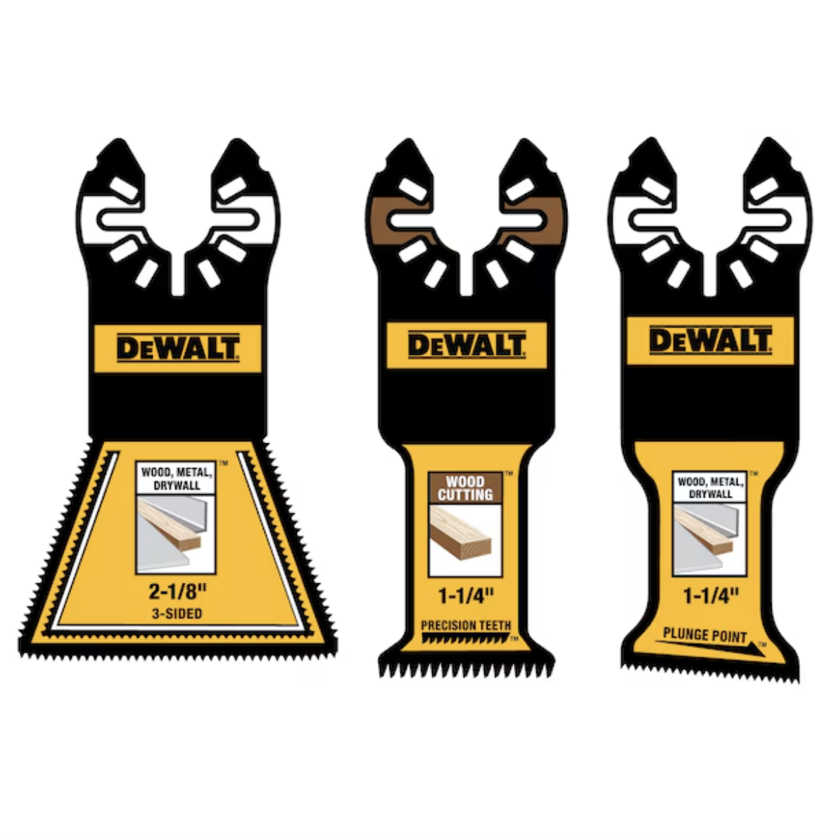 Today only: Dewalt 3-pack multiple materials oscillating tool blades for $25