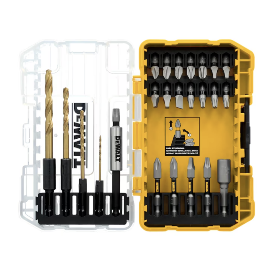 Today only: Dewalt Tough Grip 27-piece screwdriver bit set for $14