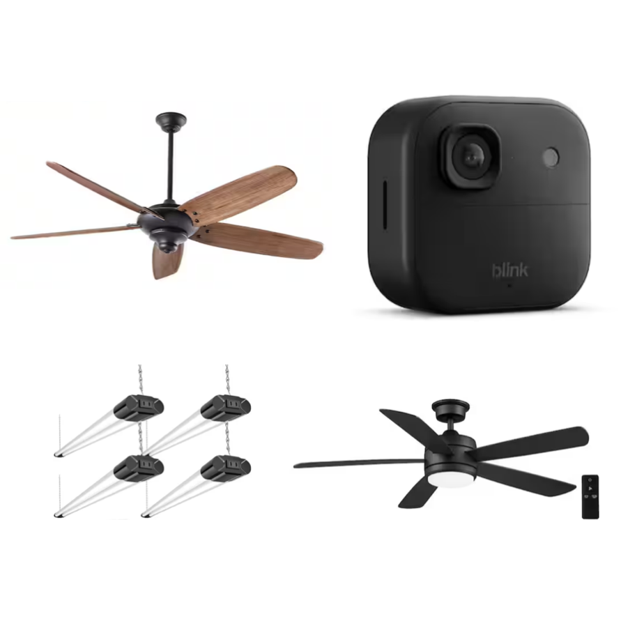 Today only: Save up to 60% on ceiling fans, lighting and home security