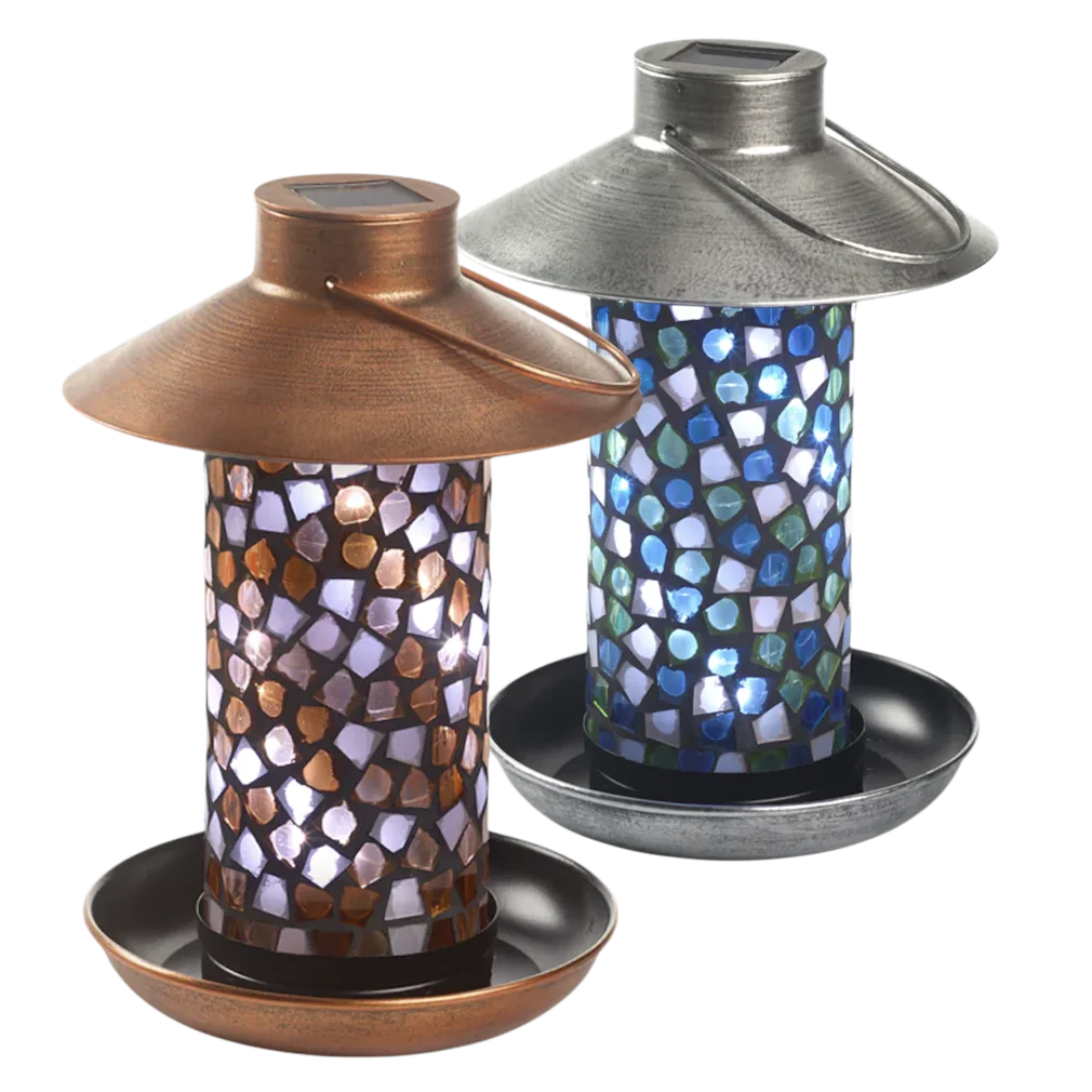 Today only: Smart Solar mosaic glass bird feeder for $20 shipped