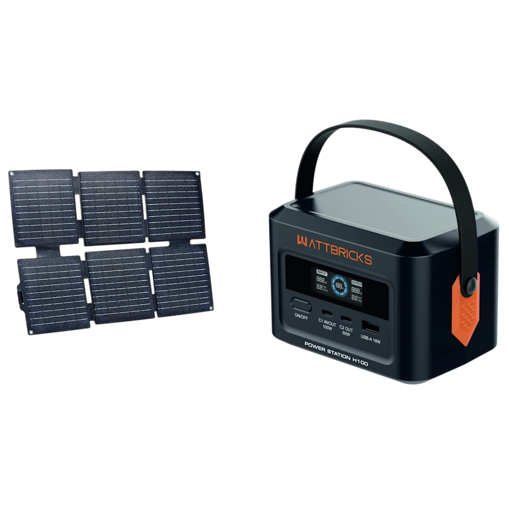 Today only: Wattbricks 100W power station & solar panel for $35 shipped