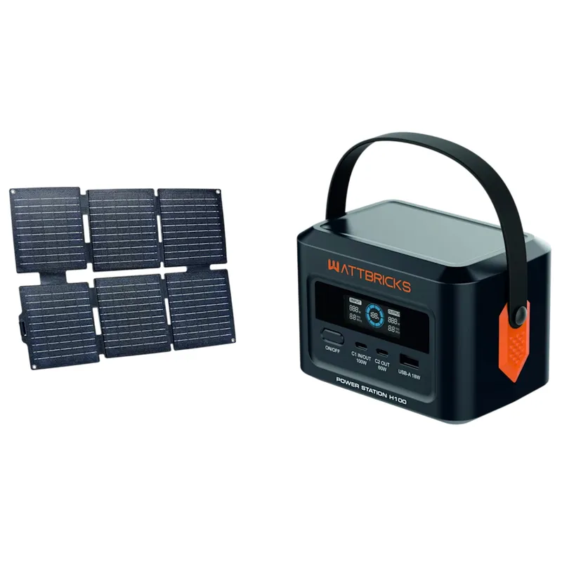 Today only: Wattbricks 100W power station & solar panel for $35 shipped