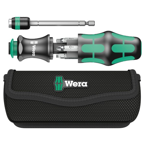 Wera KK 26 7-in-1 bitholding screwdriver with removable bayonet blade and pouch for $36