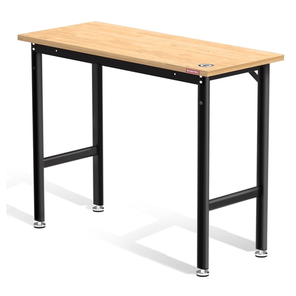 Workpro 48 x 20-in. garage workbench with leveling foot for $100