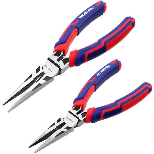 Workpro Premium 6 and 8-in. needle nose pliers for $16