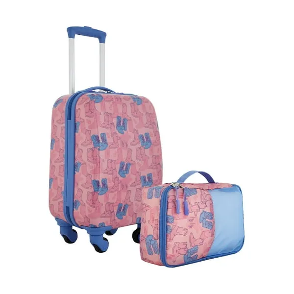 Wrangler Rodeo kid's 2-piece hard side luggage set for $69