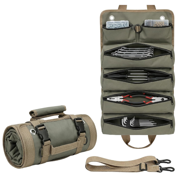 Yobobo 6-pocket roll-up tool bag for $14