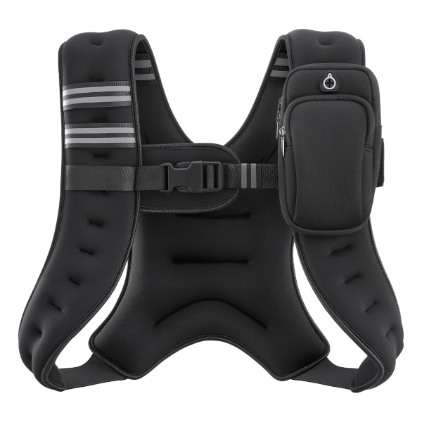 Zelus 8lb weighted vest with reflective stripe for $20